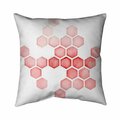 Fondo 26 x 26 in. Alveoli Red-Double Sided Print Indoor Pillow FO2772724